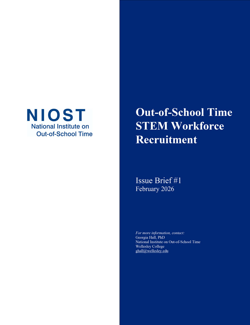 NIOST Issue Brief on OST STEM Workforce Recruitment 1